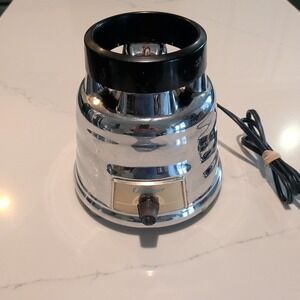 VINTAGE CHROME OSTERIZER MODEL 235 BEEHIVE BLENDER MOTOR BASE WORKS MADE IN USA